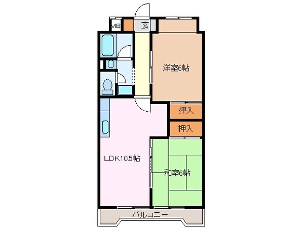 津駅 徒歩5分 1階の物件間取画像